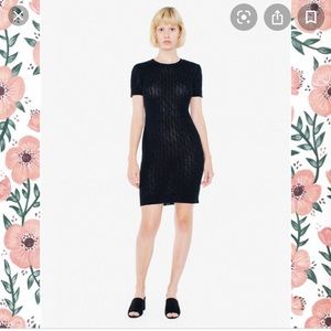 Bundle 3 for $30 American apparel black cable knit tennis dress medium